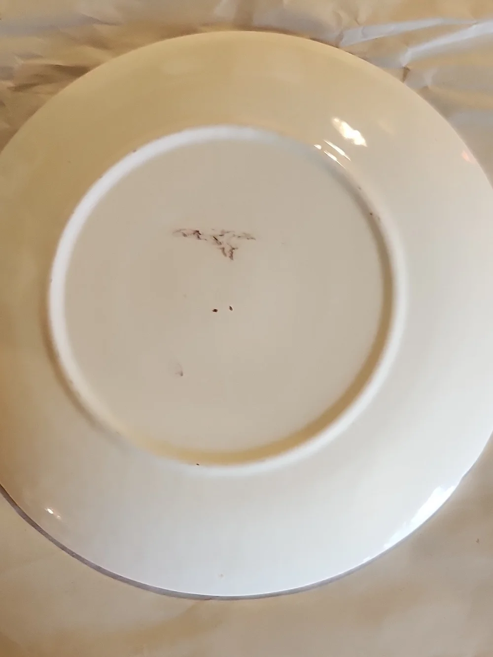 1969 Decorative Calendar Plate - Cream and Brown Accent